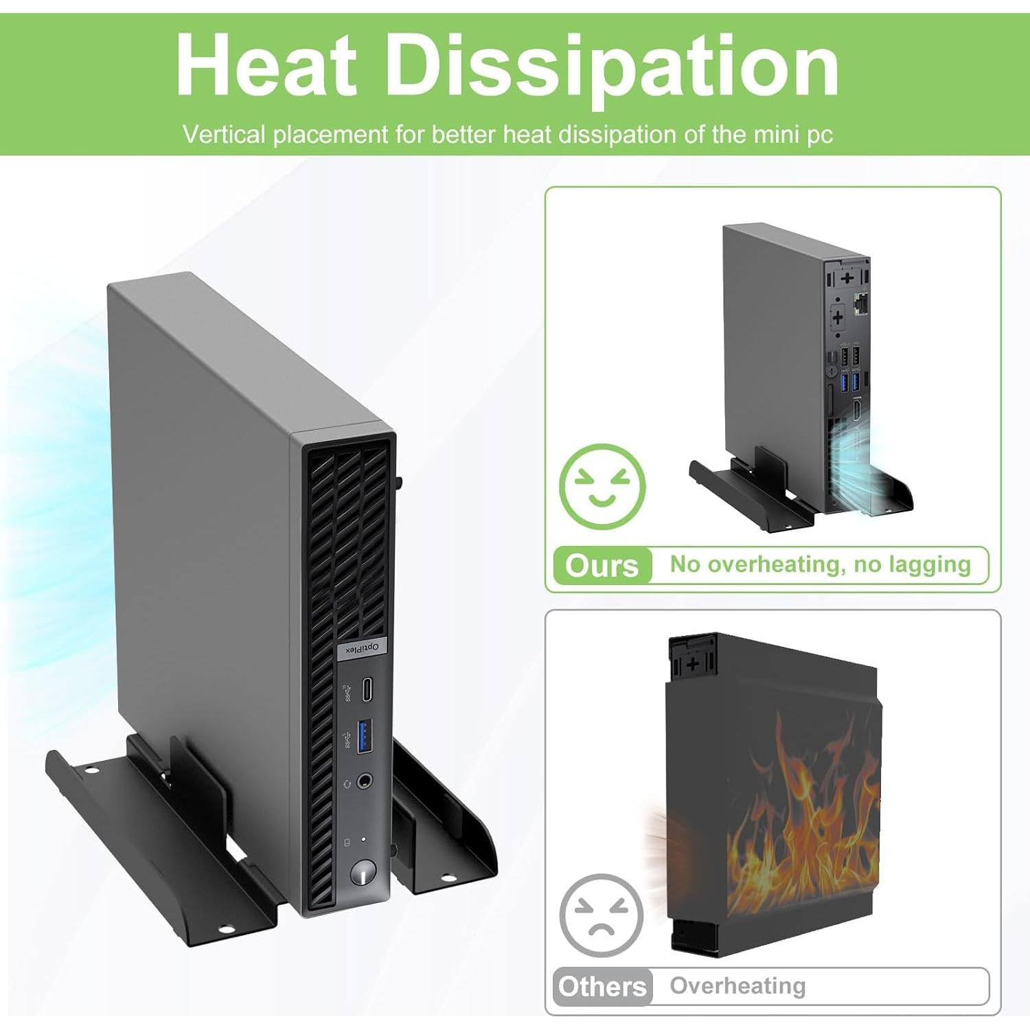 Soporte Vertical Mini PC Universal Bedycoon Ajustable 3.7-6.2 cm