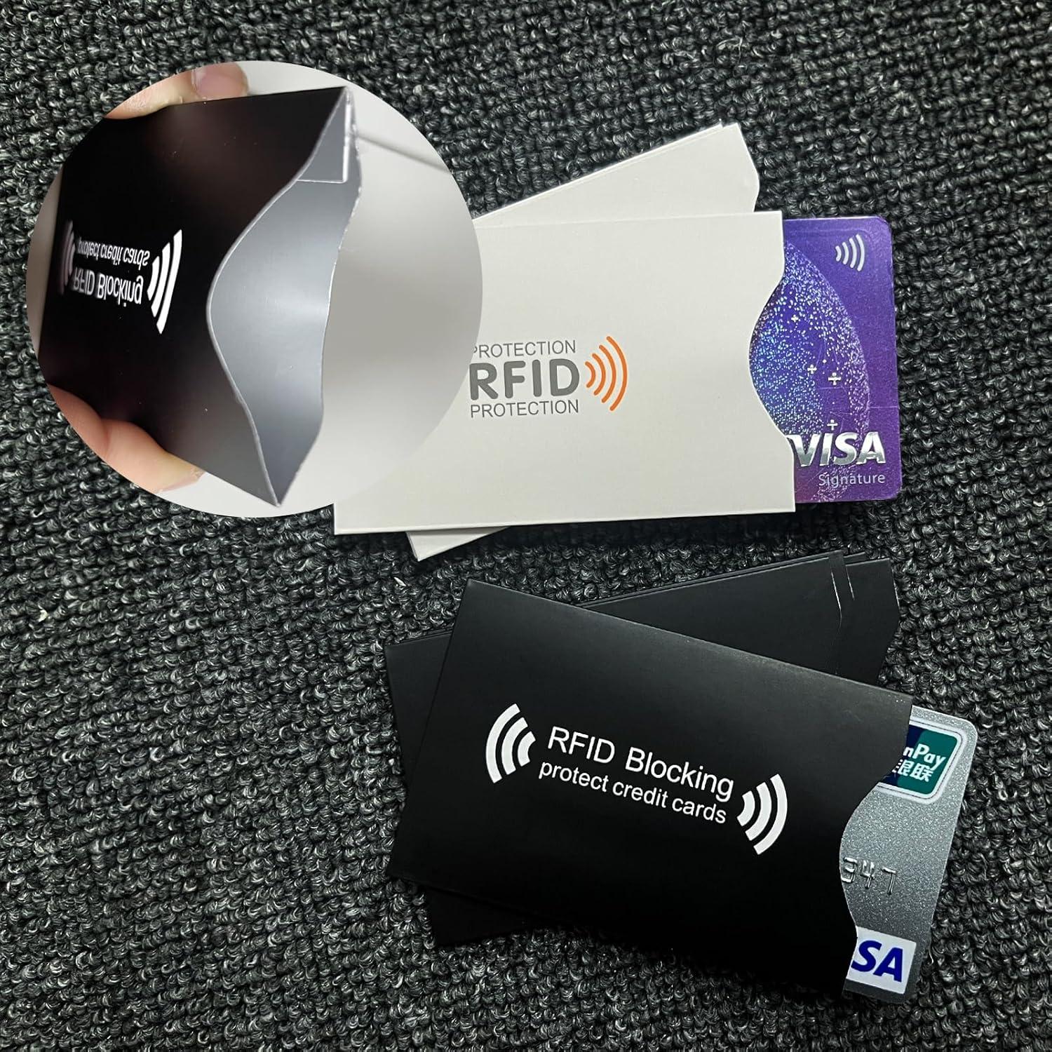 10 Fundas Bloqueadoras RFID RWSEFK para Tarjetas de Crédito y Débito