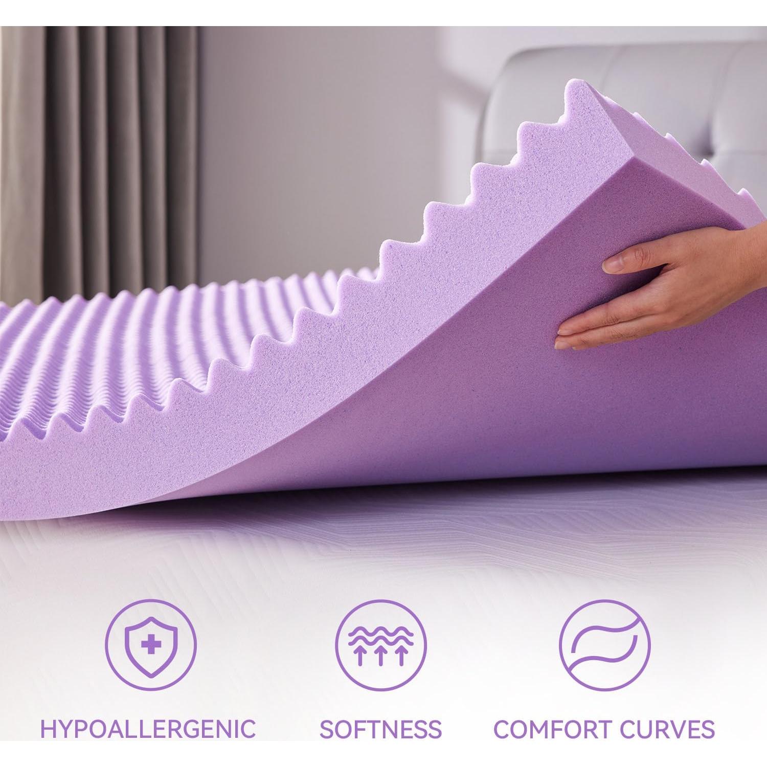 Colchón Viscoelástico SINWEEK 1.5" Individual Alivio Espalda