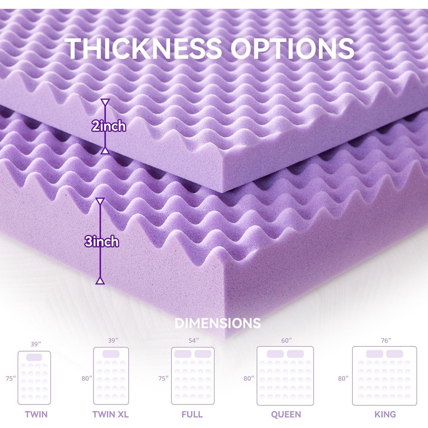 Colchón Viscoelástico SINWEEK 1.5" Individual Alivio Espalda