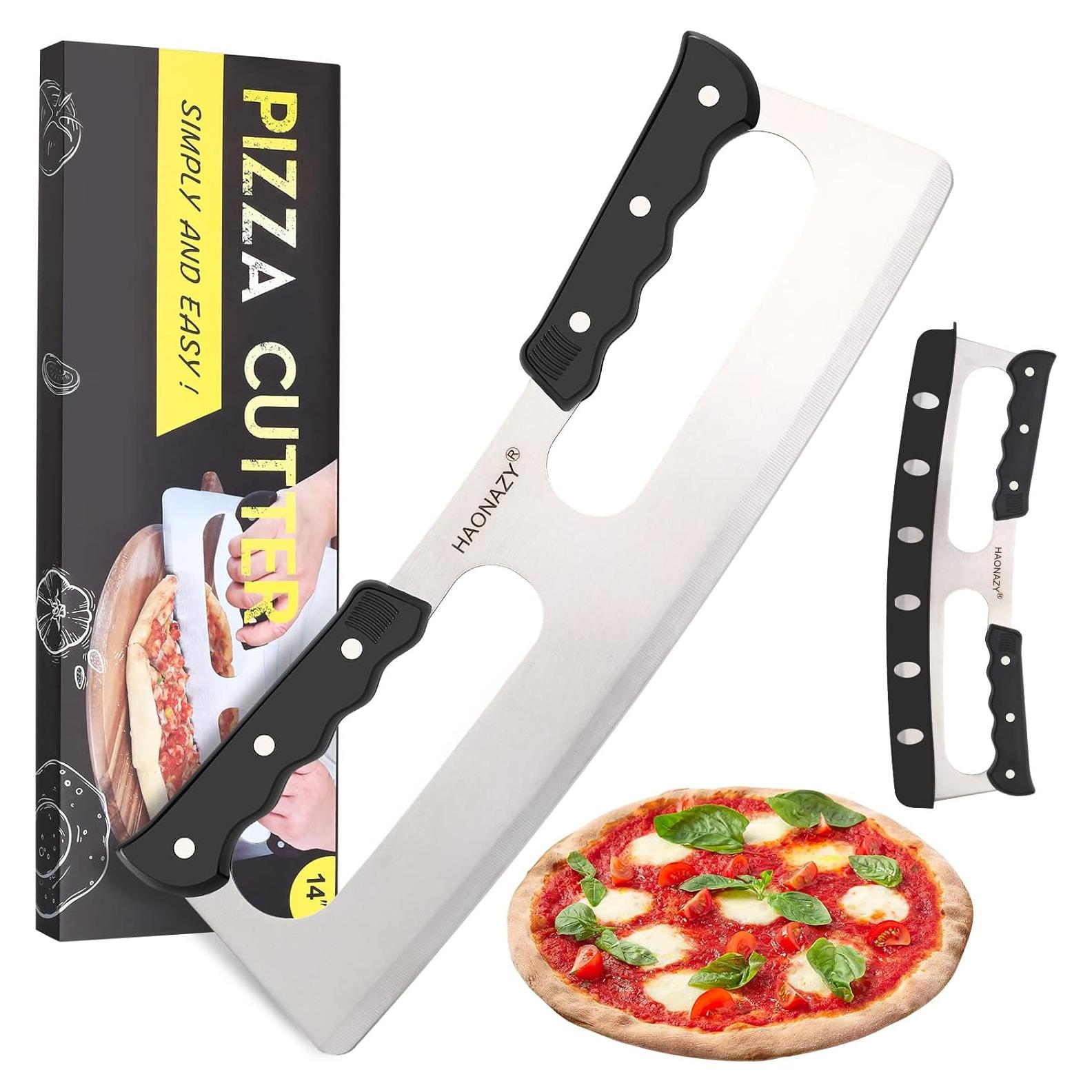 Cortador de Pizza Rocker Haonazy 35.6 cm Acero Inoxidable