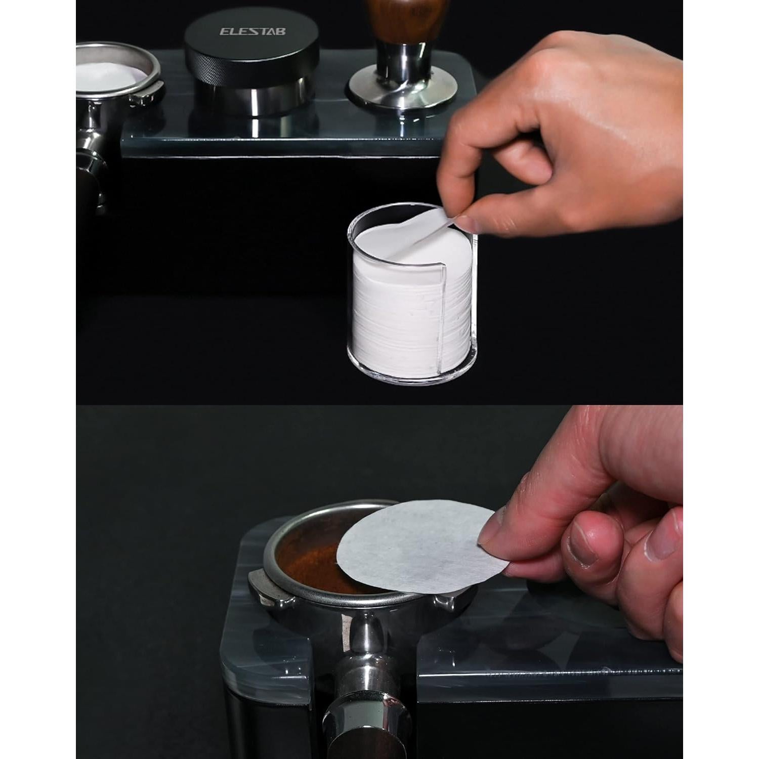 Filtros de Papel para Espresso 51mm ELESTAB - 300 Piezas