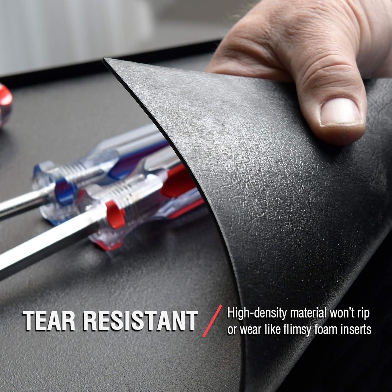 Forro Antideslizante ToolTex 61x610 cm para Caja de Herramientas