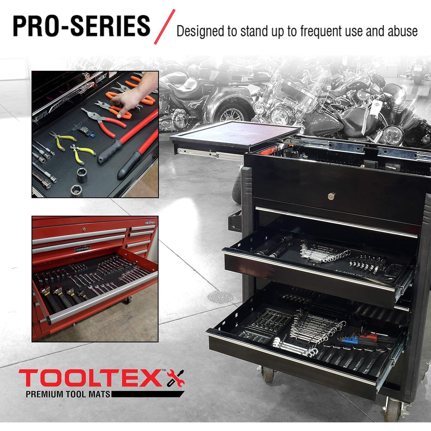 Forro Antideslizante ToolTex 61x610 cm para Caja de Herramientas