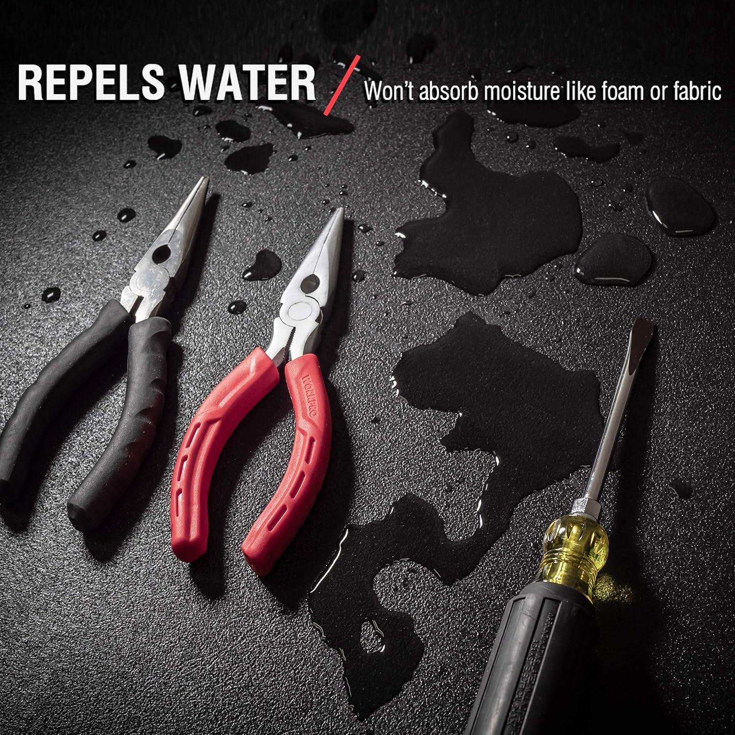 Forro Antideslizante ToolTex 61x610 cm para Caja de Herramientas