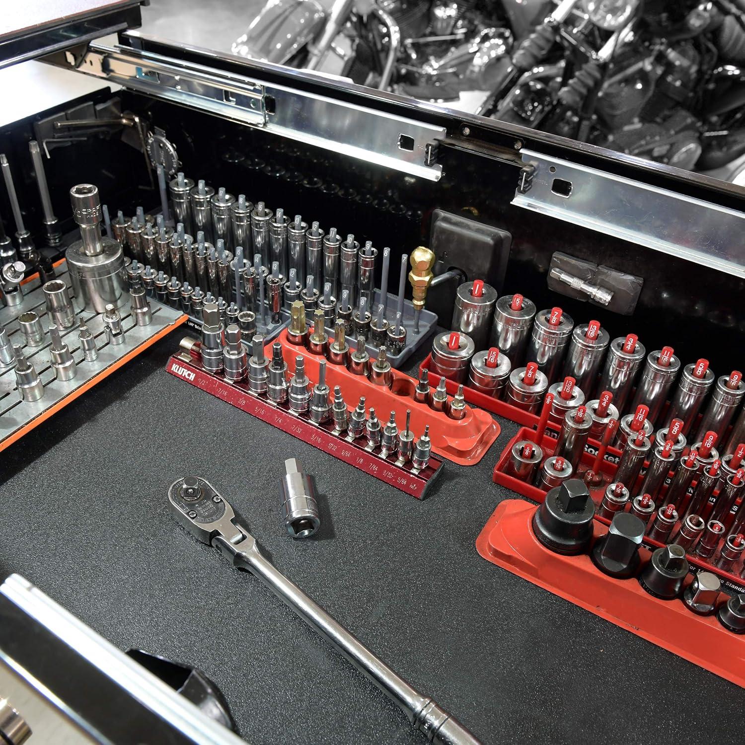 Forro Antideslizante ToolTex 61x610 cm para Caja de Herramientas