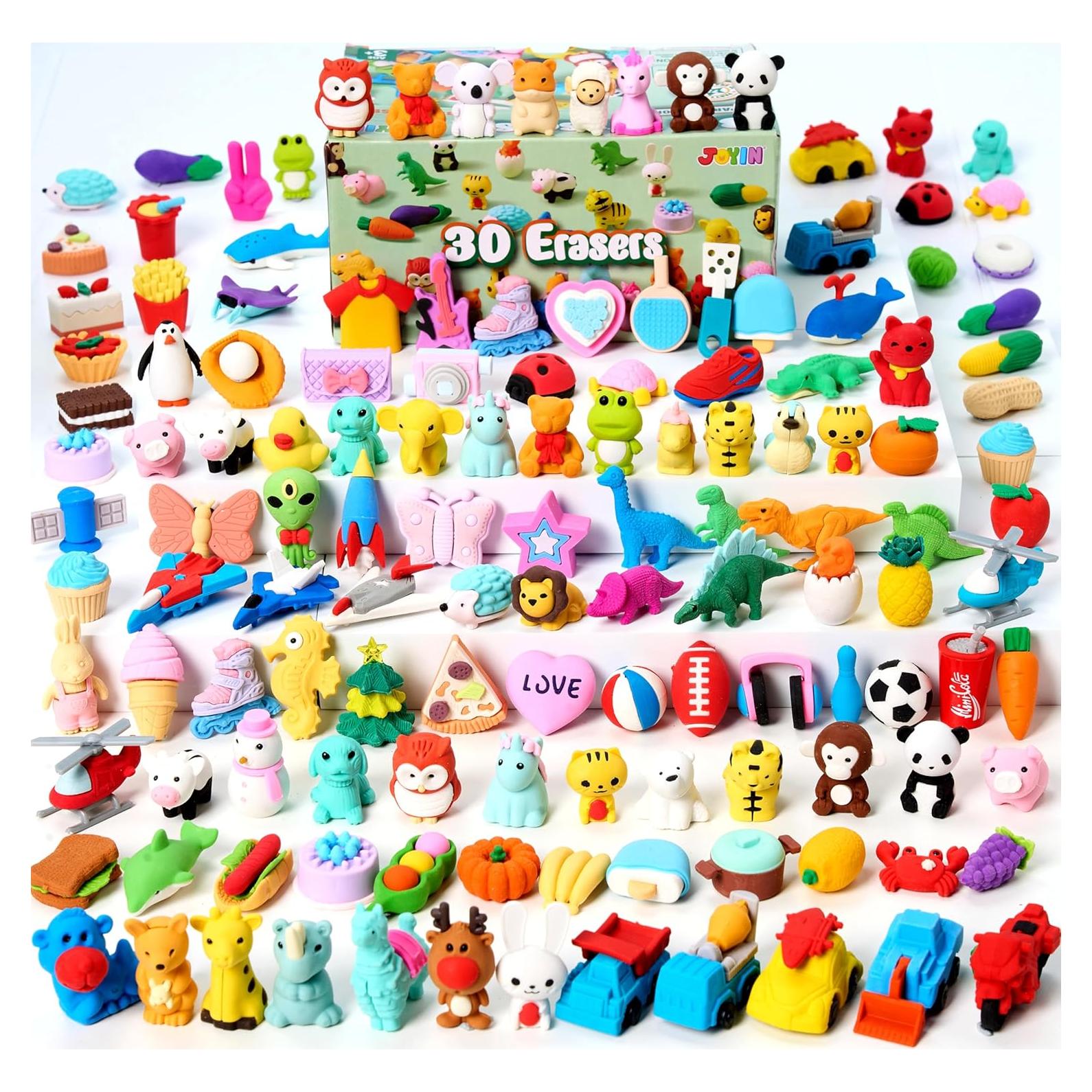 Borradores de Animales 3D JOYIN - 36 Piezas Coloridas para Niños