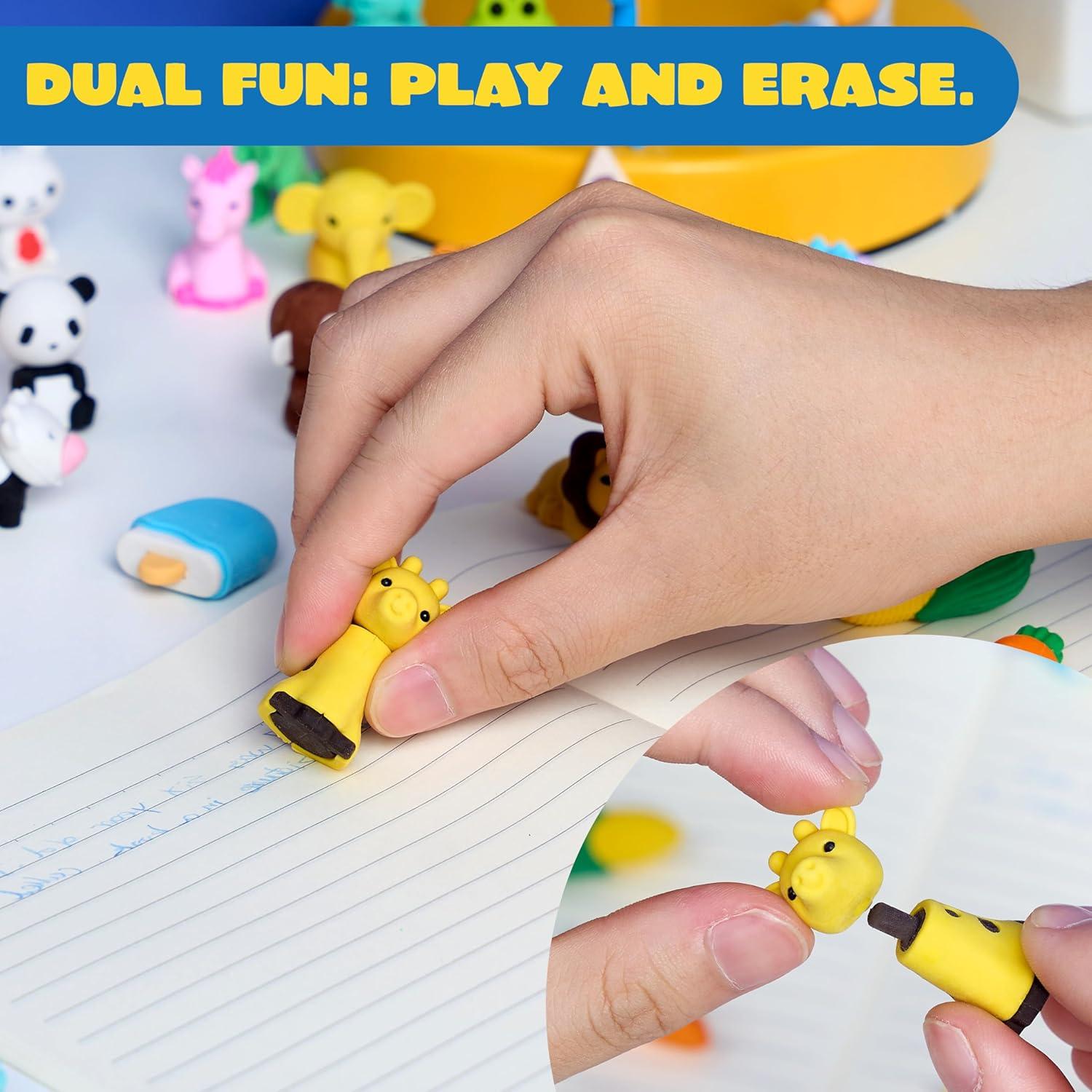 Borradores de Animales 3D JOYIN - 36 Piezas Coloridas para Niños