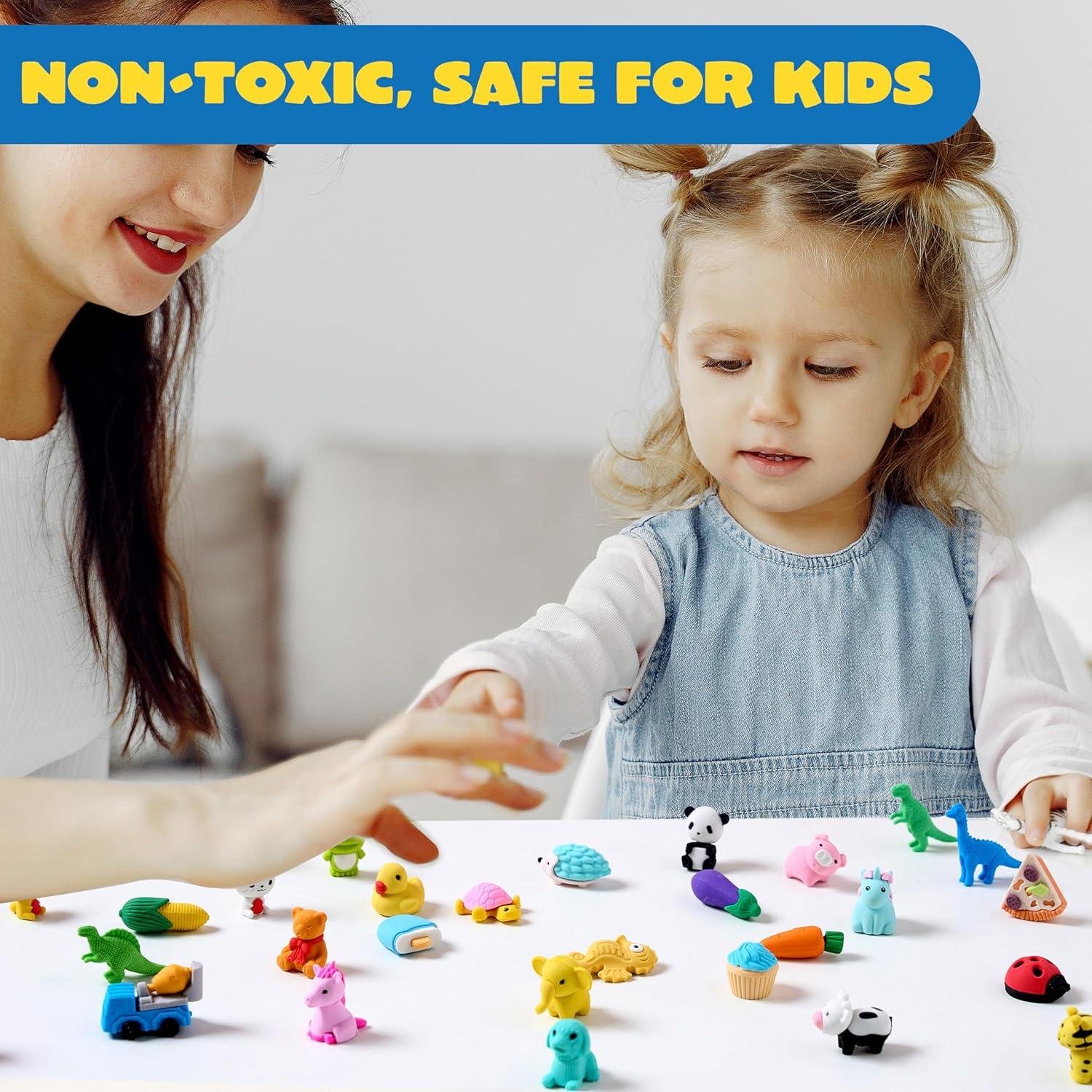 Borradores de Animales 3D JOYIN - 36 Piezas Coloridas para Niños