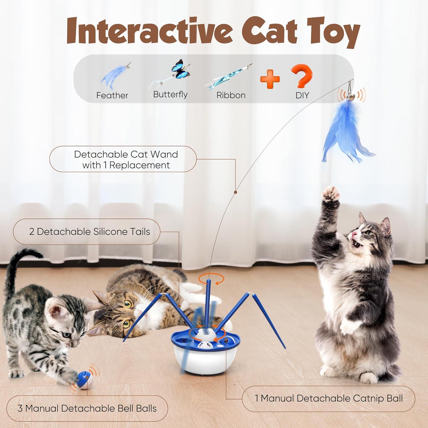 Juguete Interactivo para Gatos Pawingcat 7 en 1 Recargable USB