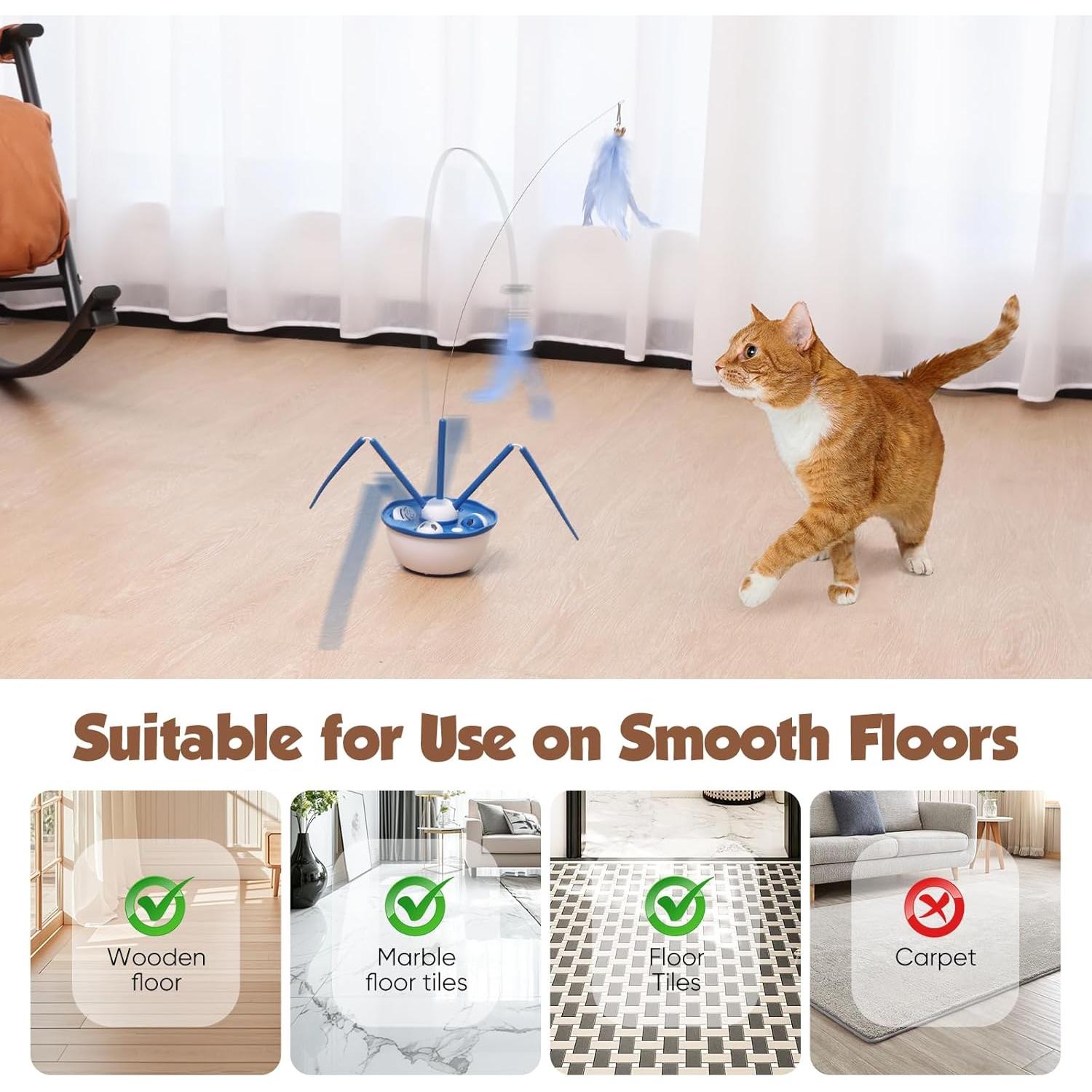 Juguete Interactivo para Gatos Pawingcat 7 en 1 Recargable USB