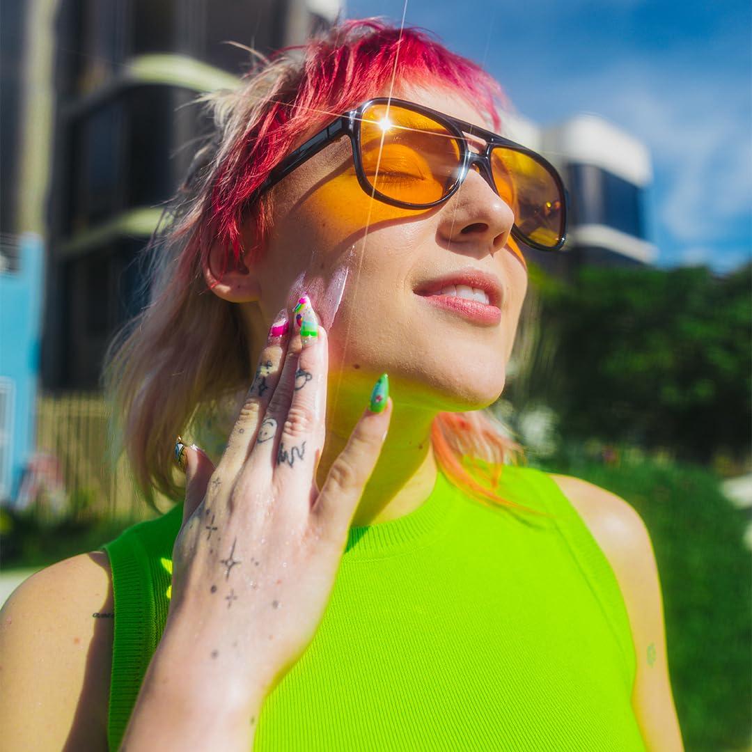 Loción Bronceadora Unicorn Snot SPF 30 Brillo Rosa Dorado