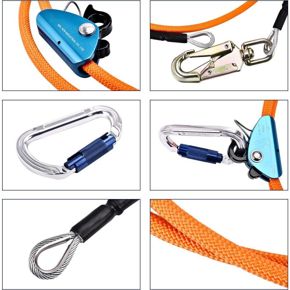 Lanyard de Escalada de Árbol NantFun 1.27 cm x 2.44 m Resistente