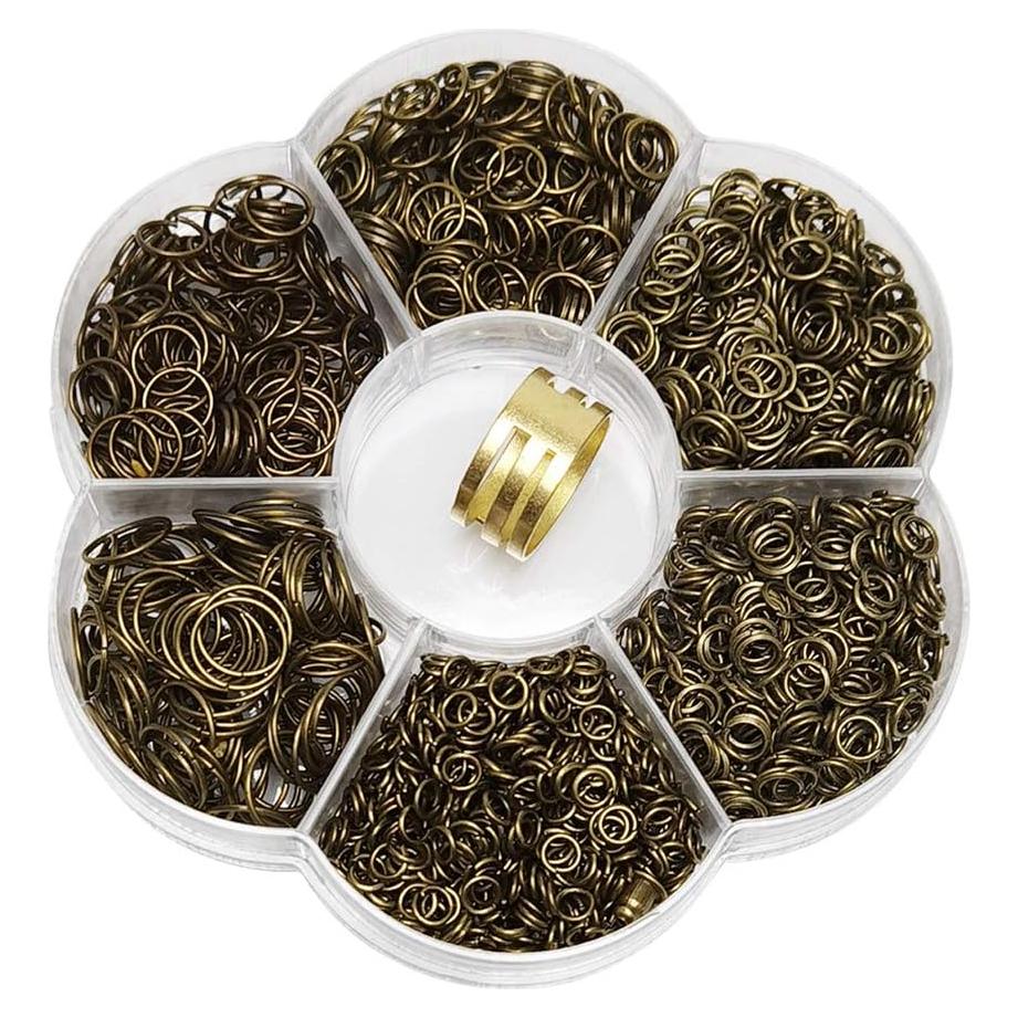 Chenkou Craft 2000pcs Anillos Abiertos 4-10mm y Herramienta