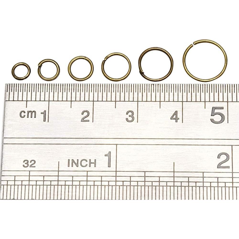 Chenkou Craft 2000pcs Anillos Abiertos 4-10mm y Herramienta