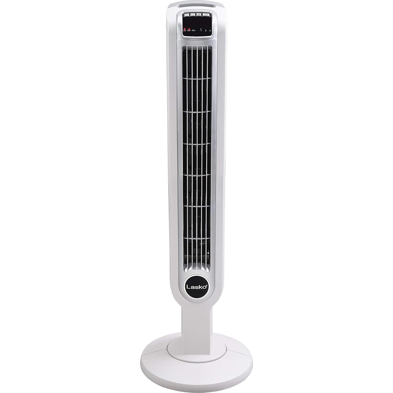 Ventilador de Torre Lasko 2510 91 cm Control Remoto Blanco