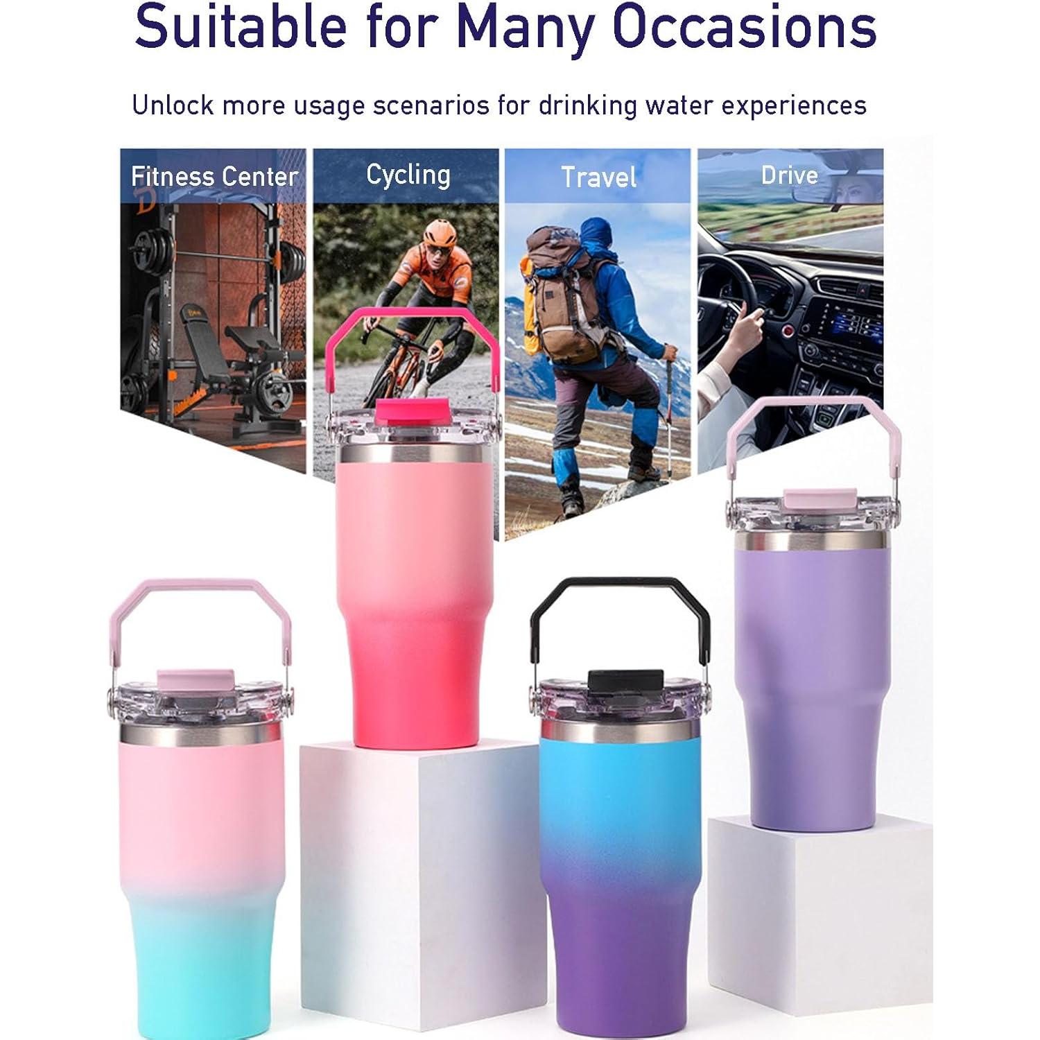 Tapa de Reemplazo Stanley IceFlow 30oz y 20oz 2 PCS Negra