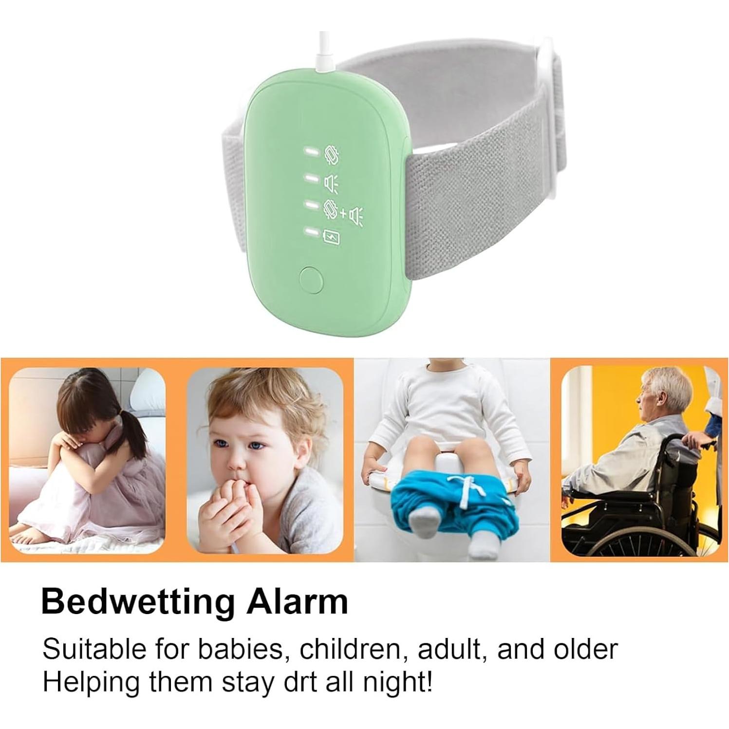 Alarma para Mojar la Cama TENQIU Recargable USB Verde