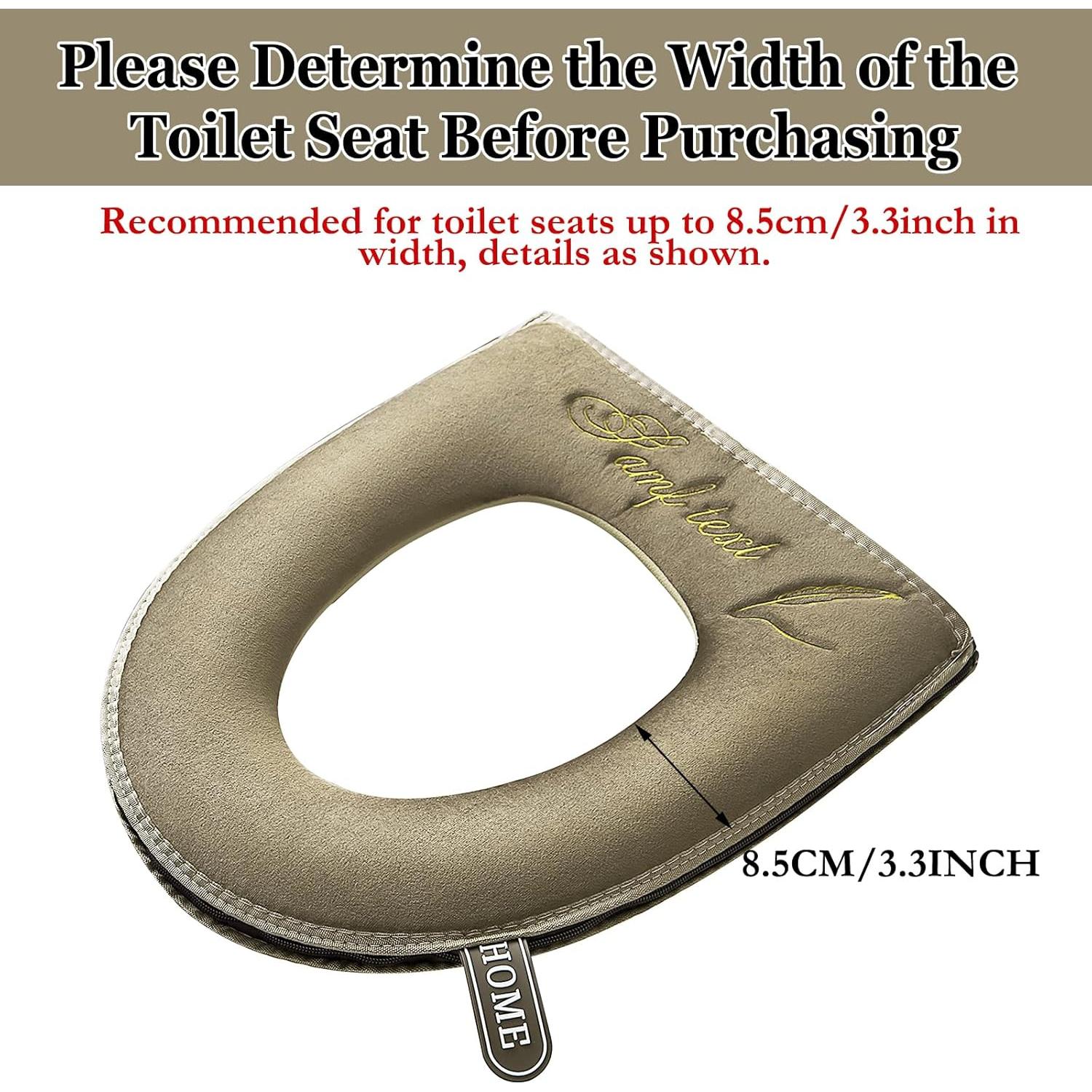 Almohadilla de Asiento de Inodoro Calentada Timecity Marrón 43x37cm