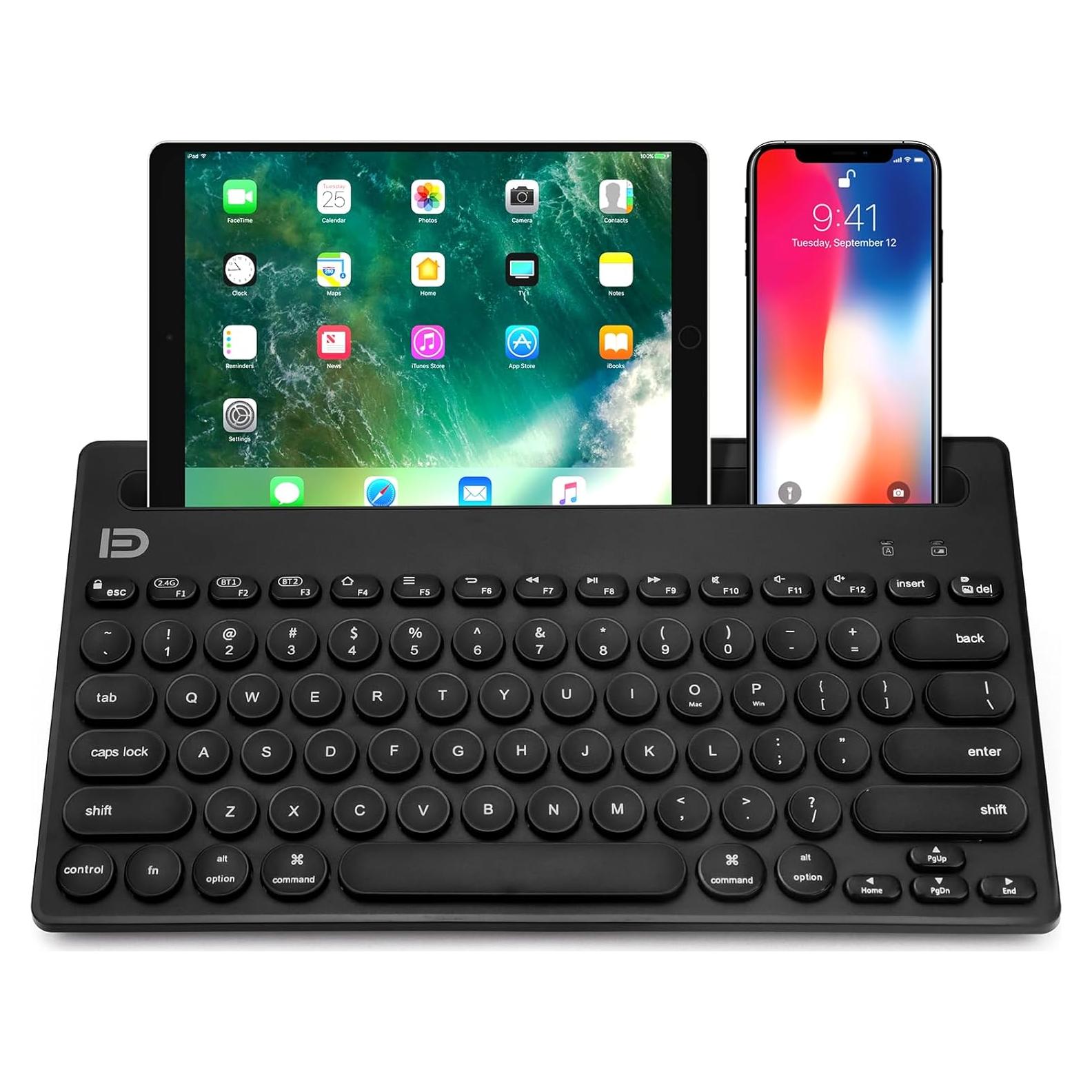 Teclado Inalámbrico Attoe Multi-Dispositivo 20m Negro