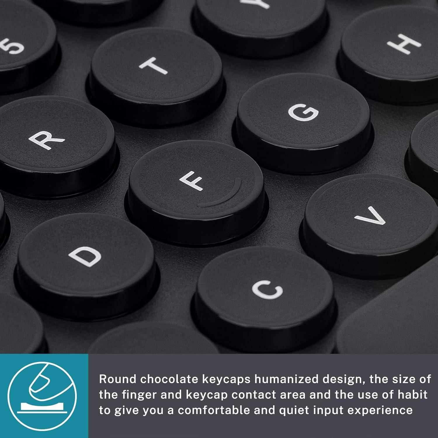 Teclado Inalámbrico Attoe Multi-Dispositivo 20m Negro