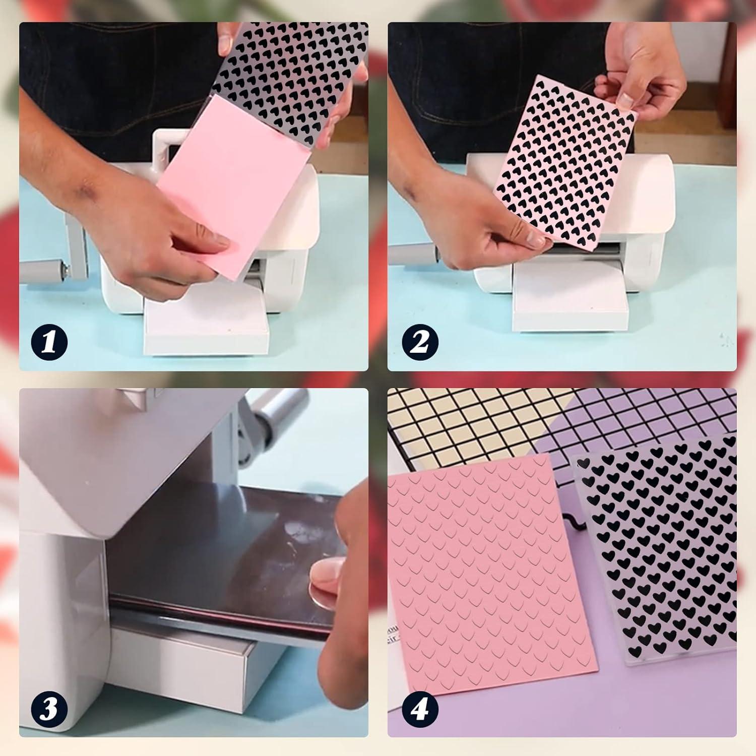 Carpetas de Embossing Rainmae 8 Piezas Plástico 14.5x10.3cm