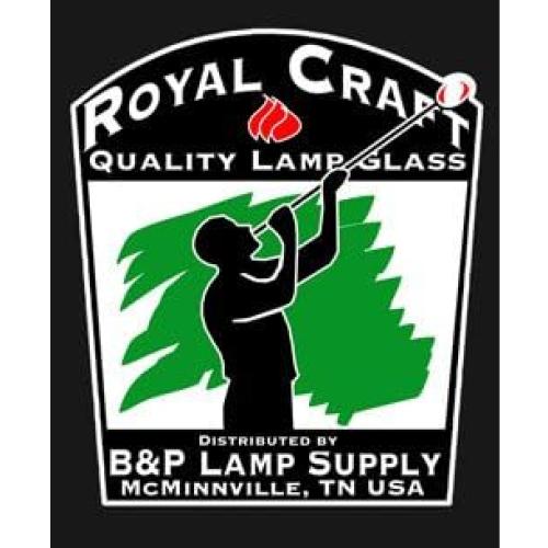 Chimenea de Vidrio Transparente B&P Lamp 8.89 cm Vintage