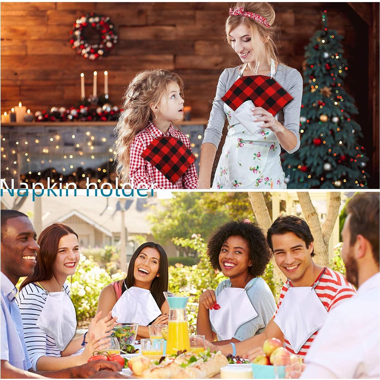 Clips de Babero de Silicona Patelai 12 Pcs Coloridos 43 cm