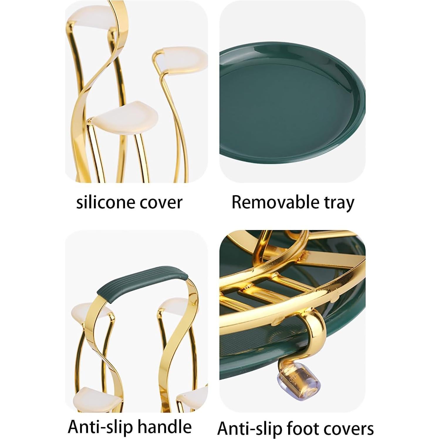 Soporte para Secar Tazas Alunsito con Bandeja Drenaje 6 Tazas