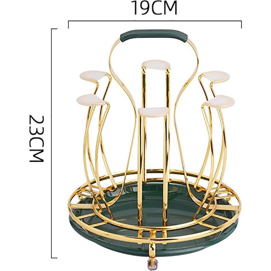 Soporte para Secar Tazas Alunsito con Bandeja Drenaje 6 Tazas