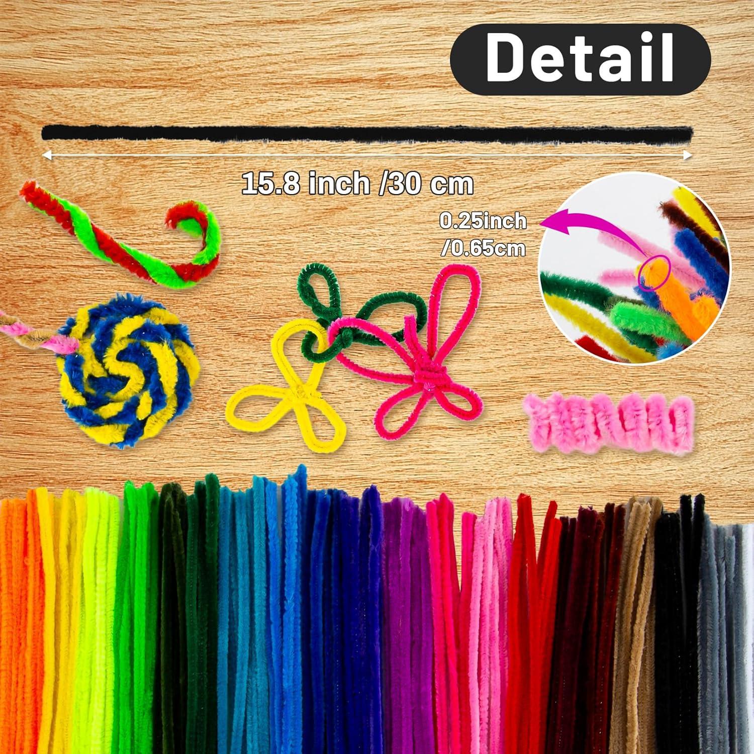 200 Limpiadores de Tubos Chenilla Z-PipeCleaners 30 cm Negro