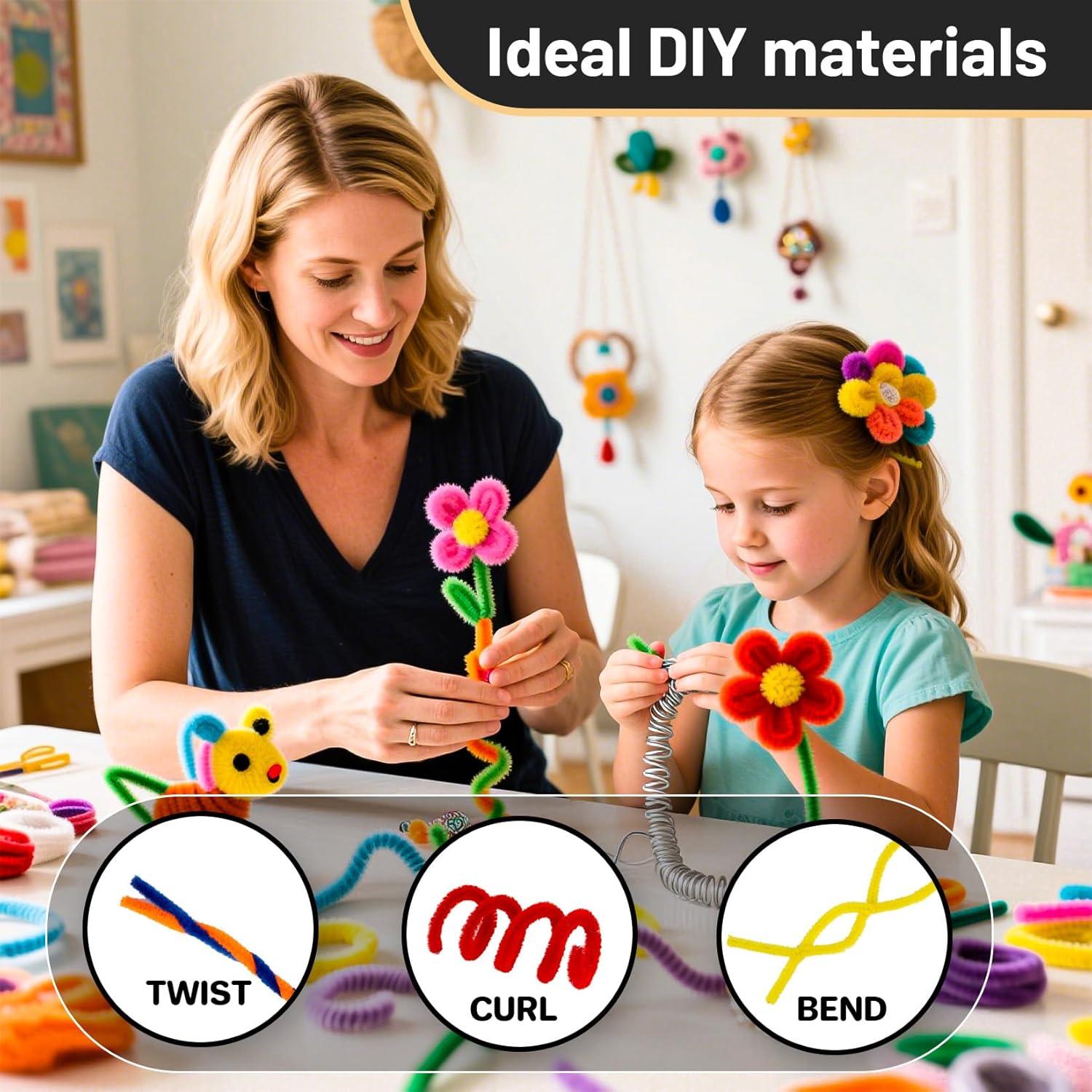 200 Limpiadores de Tubos Chenilla Z-PipeCleaners 30 cm Negro