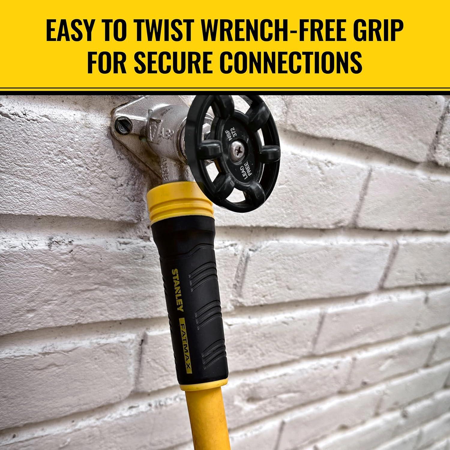 Manguera de Jardín Stanley FATMAX 15.24m 1.6cm 500 PSI Amarillo