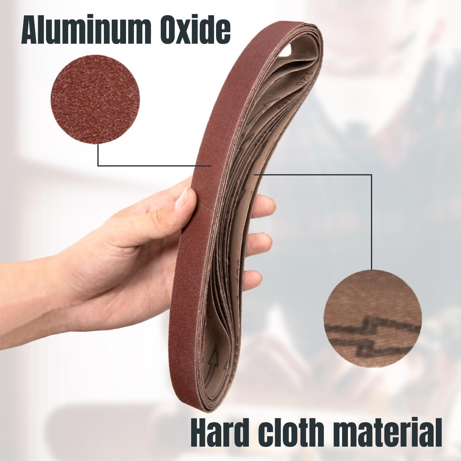 Cinta de Lijado POWERTEC 1" x 76.2 cm 18pk Granos 60-400