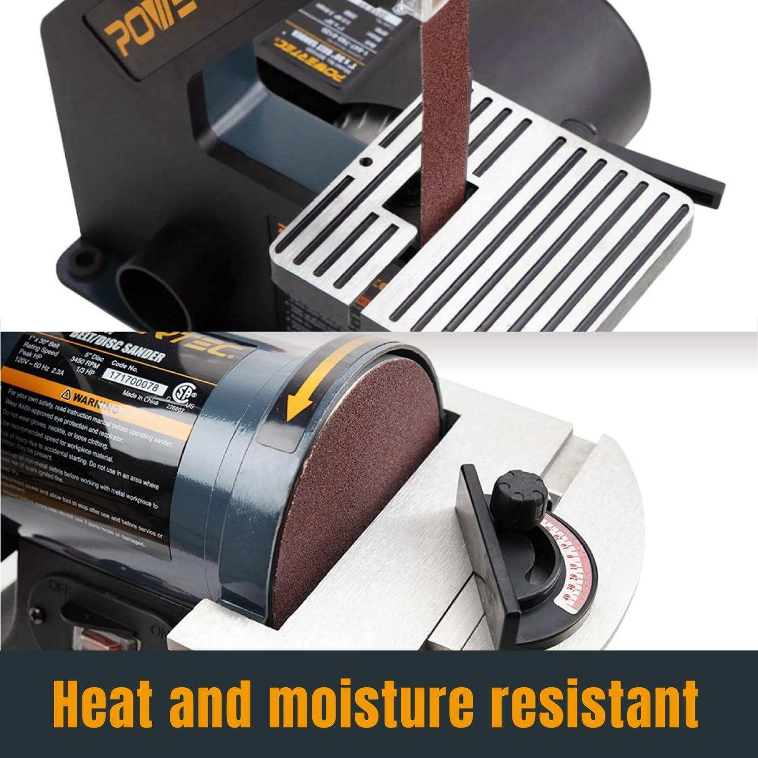 Cinta de Lijado POWERTEC 1" x 76.2 cm 18pk Granos 60-400