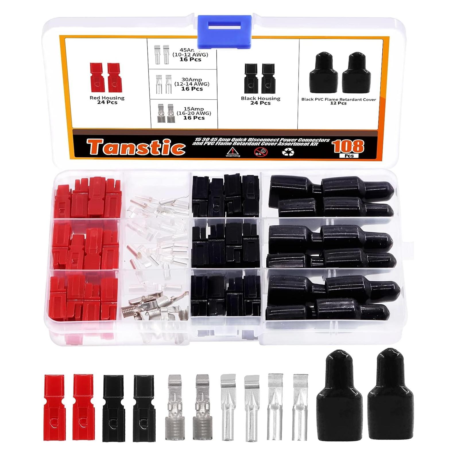 Kit de Conectores de Terminales Rápida Tanstic 108 Pcs