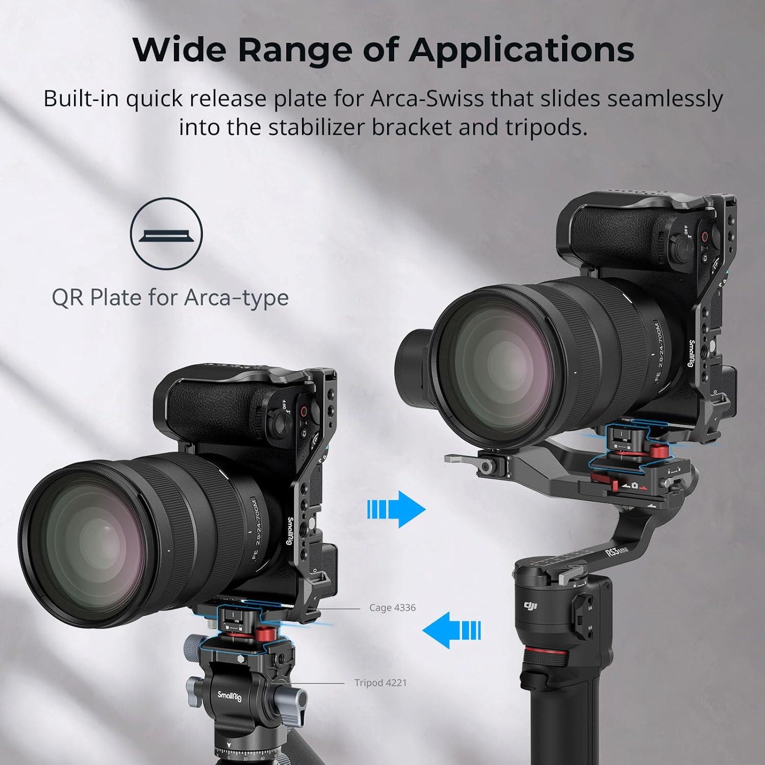 Abrazadera NATO PequeñoRig MD4857 Placa Arca-Swiss Ligera