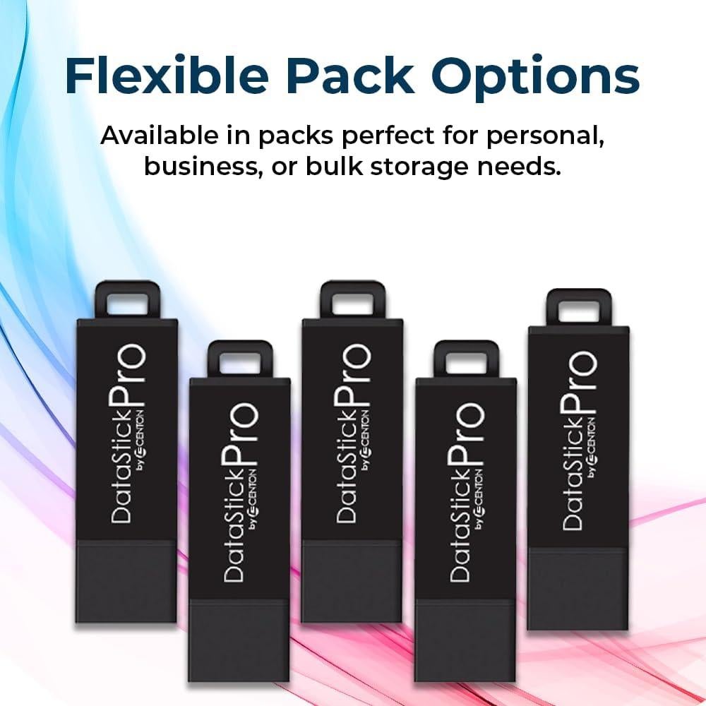 Centon DataStick Pro USB 3.2 Gen1 8 GB - Paquete de 5 Unidades