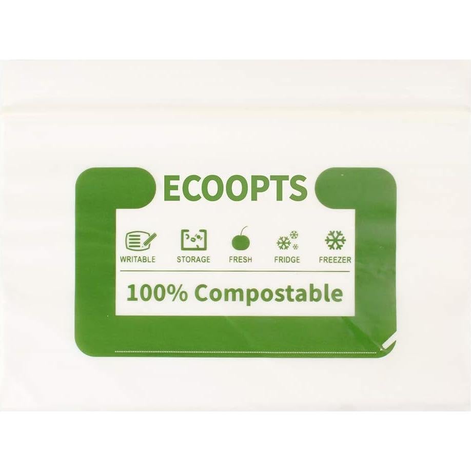 Bolsas de Snack Compostables ECOOPTS 50 Unidades 10x16 cm