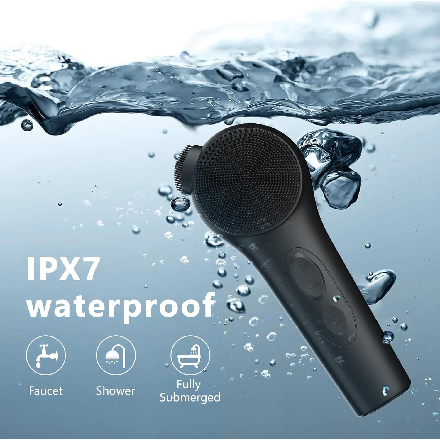 Exfoliador Facial de Silicona ADINC Recargable Impermeable 5 Modos