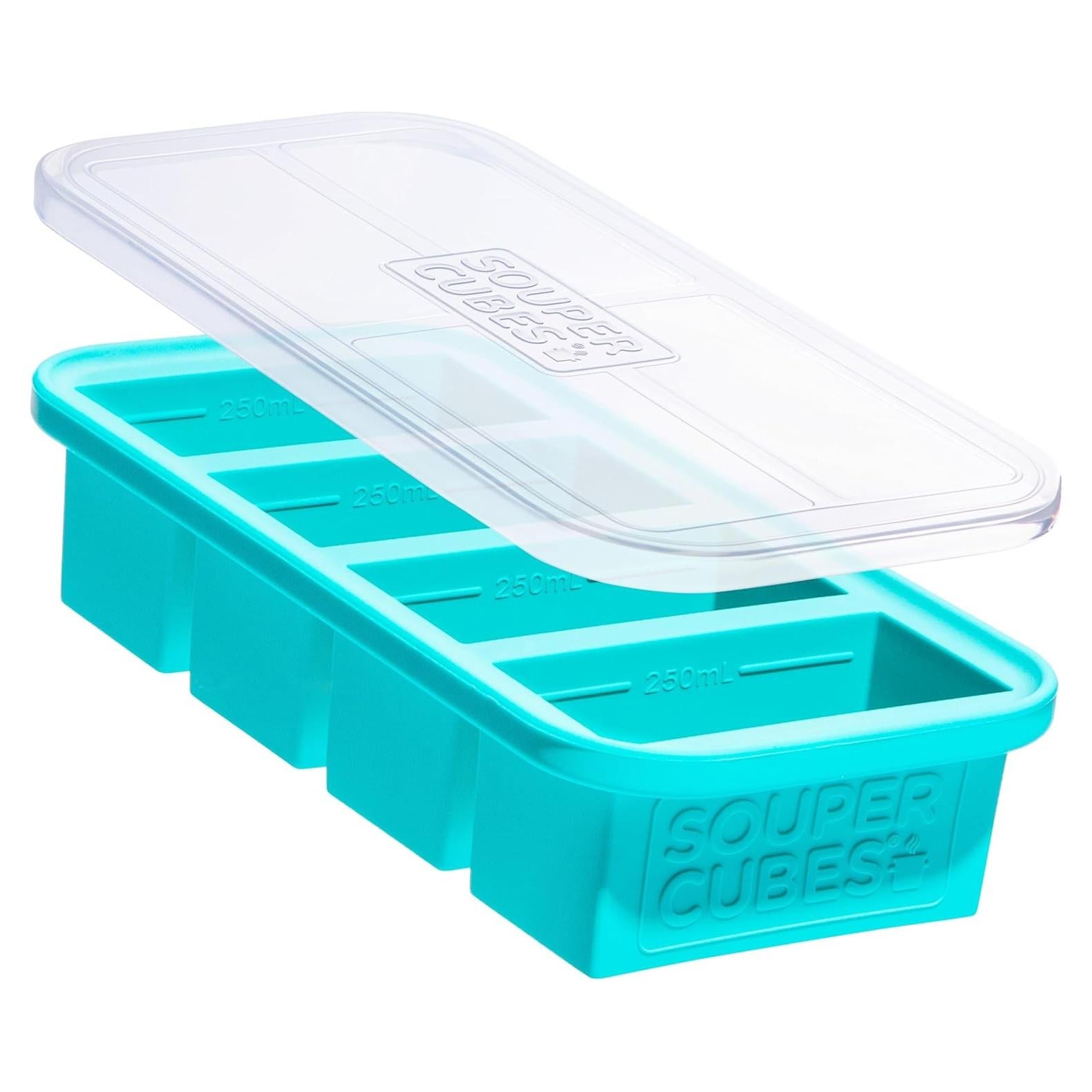 Moldes de Silicona para Congelar Souper Cubes 1 Taza Aqua