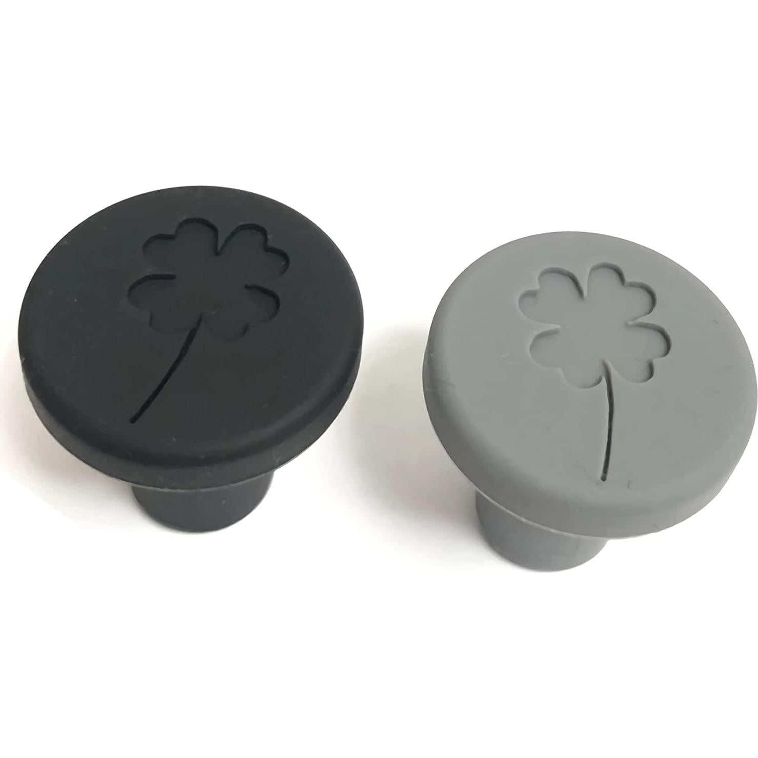 Tapones de Vino de Silicona JCSMARTEC - Juego de 4 Trébol