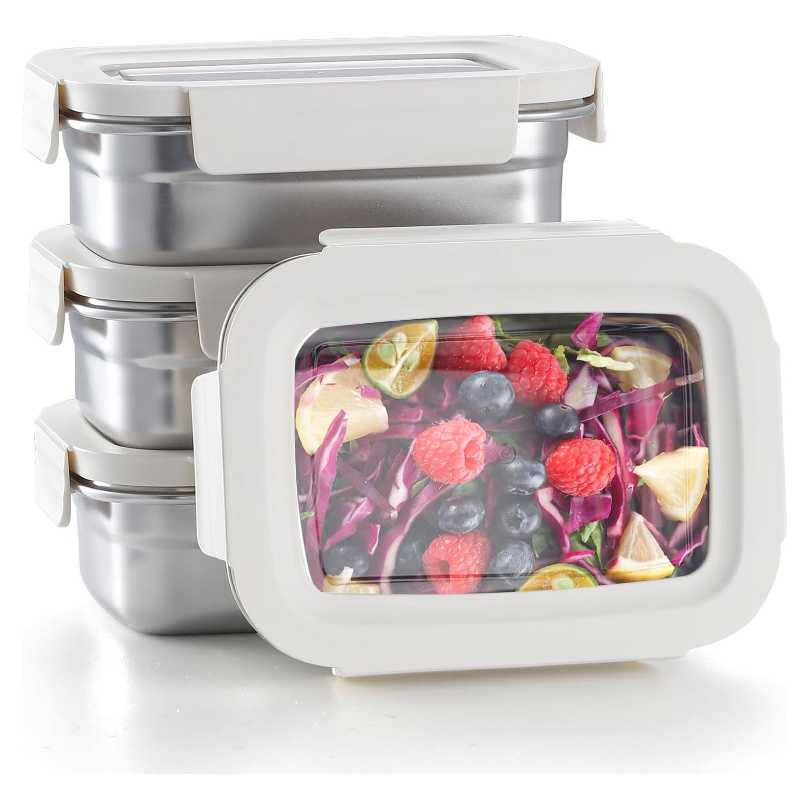 Contenedor de Almacenamiento BEFOY Acero Inoxidable 4PCS 650ml