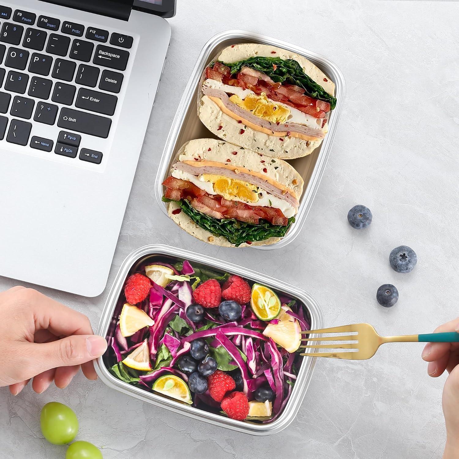 Contenedor de Almacenamiento BEFOY Acero Inoxidable 4PCS 650ml