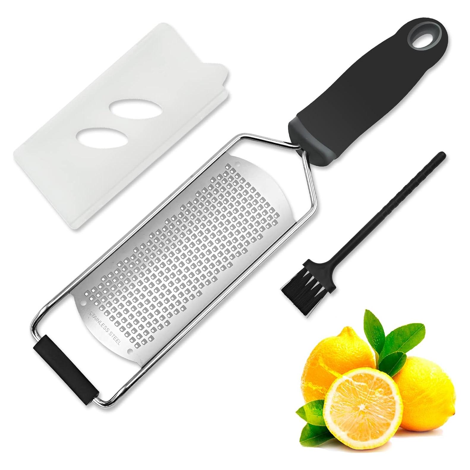 Rallador de Queso y Limón ISZW de Acero Inoxidable Negro
