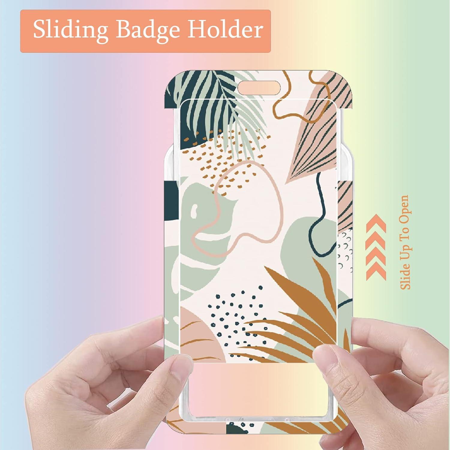 Porta Credencial ID UTGYRRIK con Cordón y Carrete Retráctil