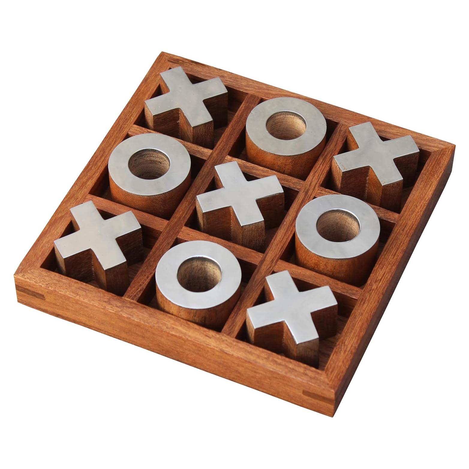 Juego de Tres en Raya de Madera T one | Diseño-1 | 15.88 cm