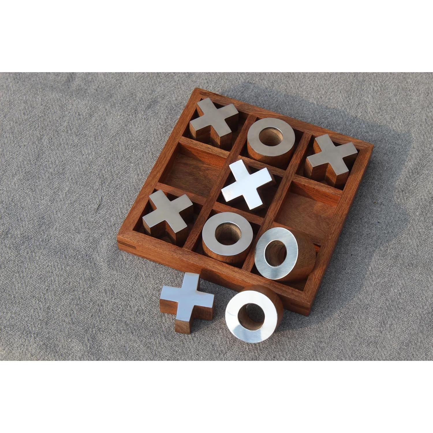 Juego de Tres en Raya de Madera T one | Diseño-1 | 15.88 cm