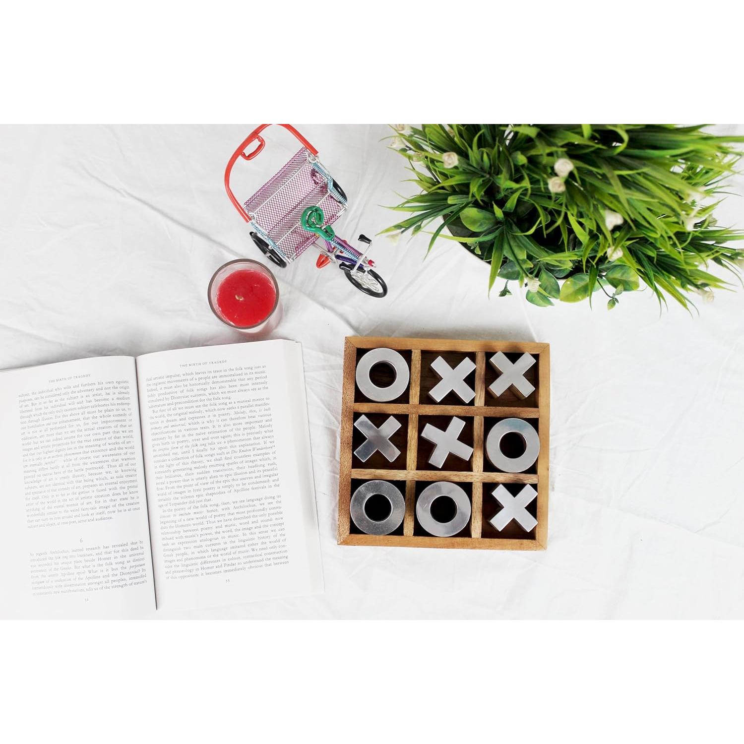 Juego de Tres en Raya de Madera T one | Diseño-1 | 15.88 cm