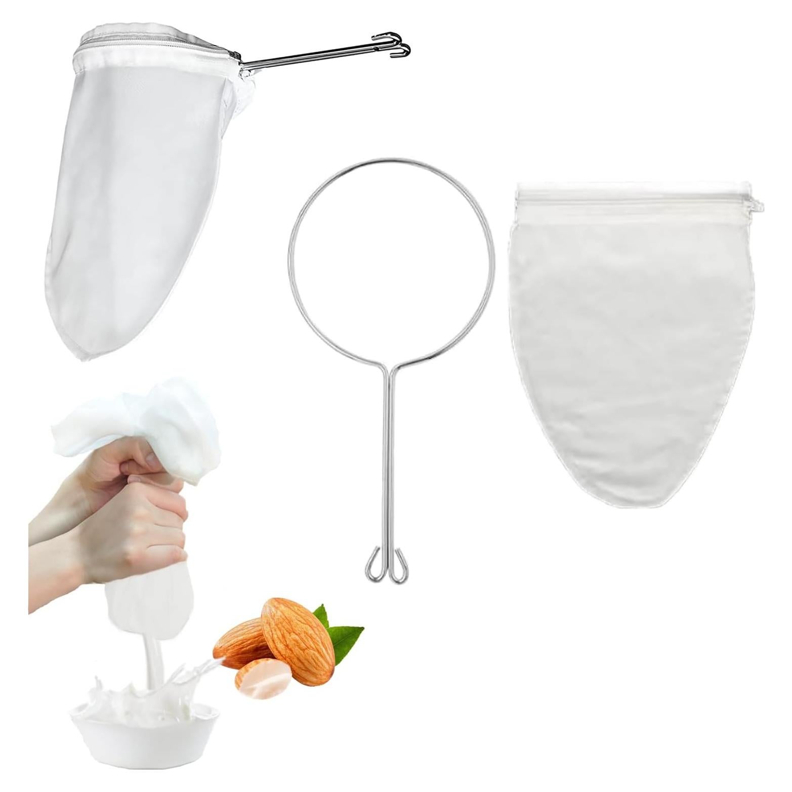 Bolsas Reutilizables para Leche de Nueces IKJNMLP - Malla Ultra Fina